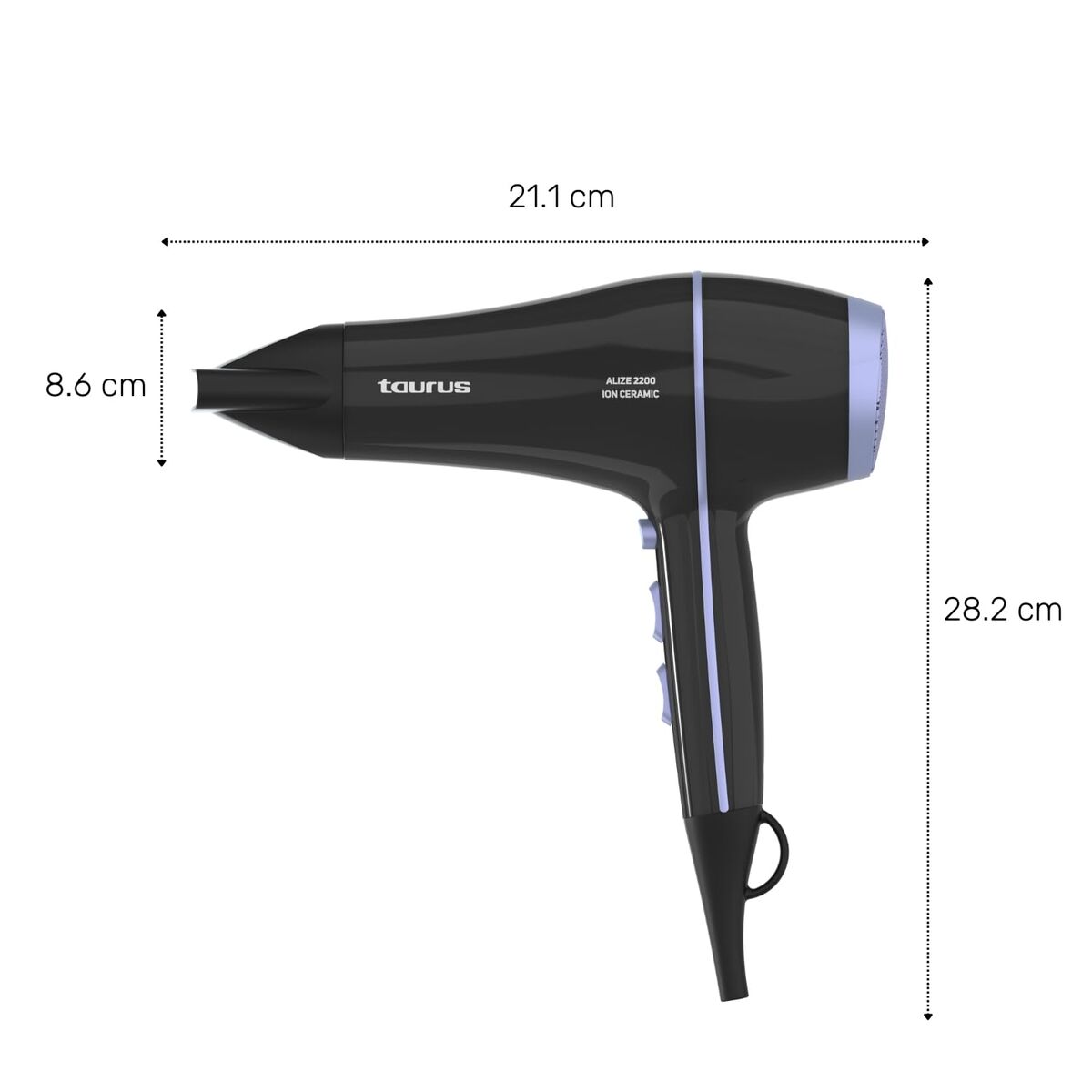 Uscător de Păr Taurus 900120 Negru 2200 W