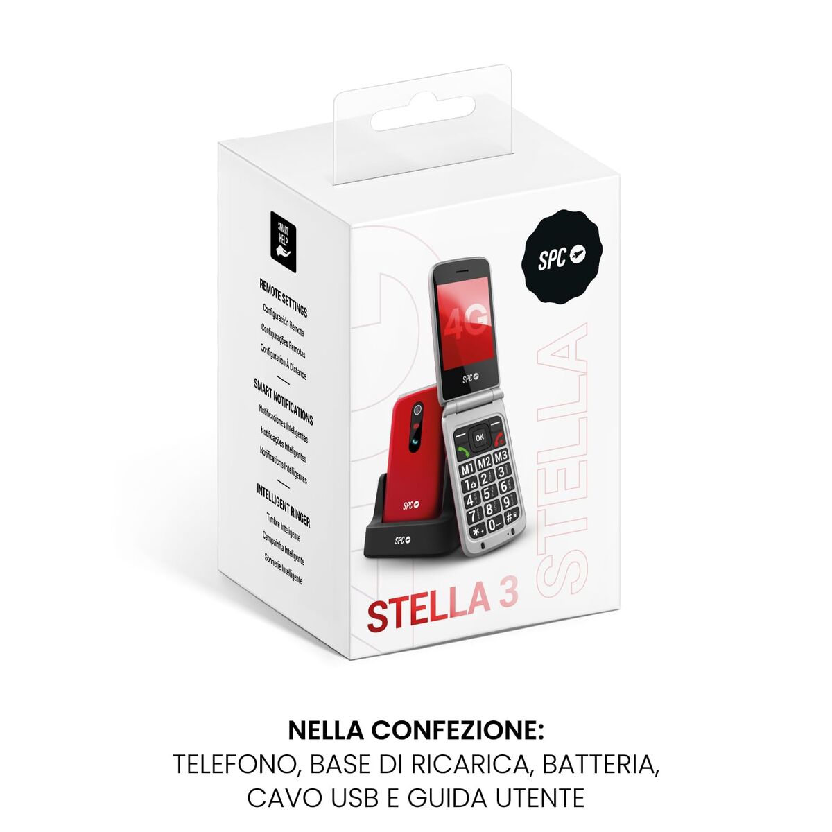 Telefon Mobil pentru Persoane Vârstnice SPC 2339R Roșu 128 GB