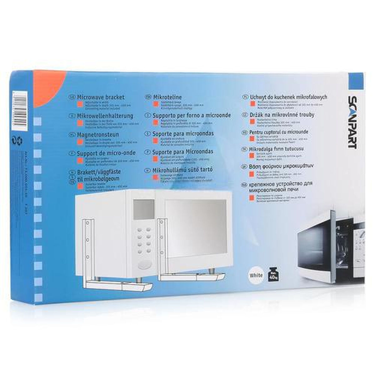 Suport pentru cuptorul cu microunde Elka Pieterman 73.000.055.10 Alb 35 kg