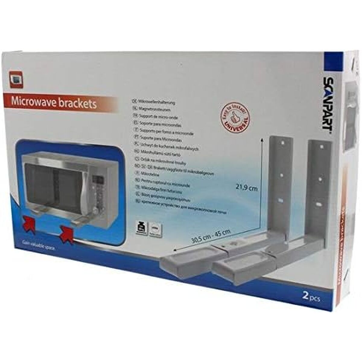 Suport pentru cuptorul cu microunde Elka Pieterman 73.000.055.10 Alb 35 kg