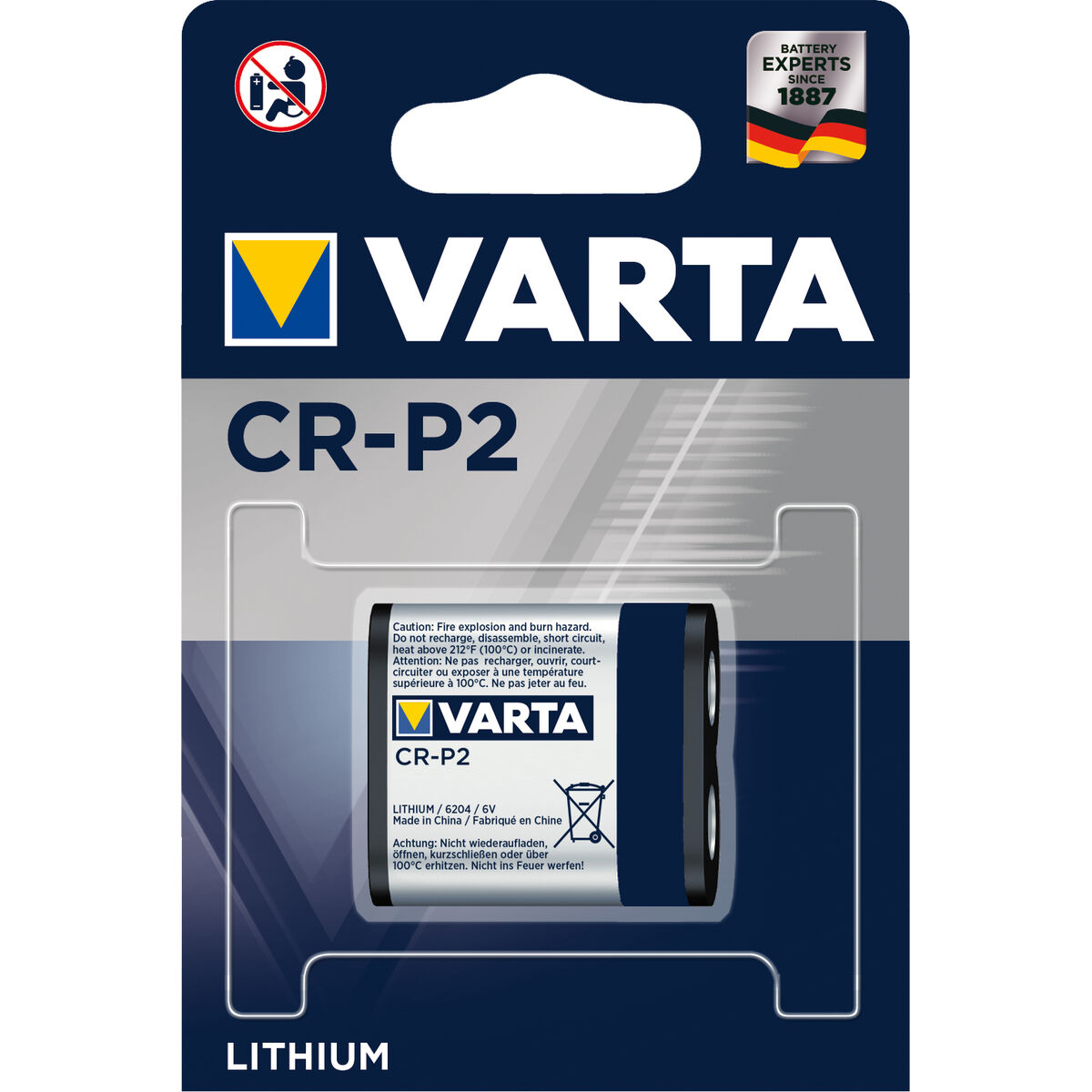 Baterii Varta CRP2 1450 mAh 6 V