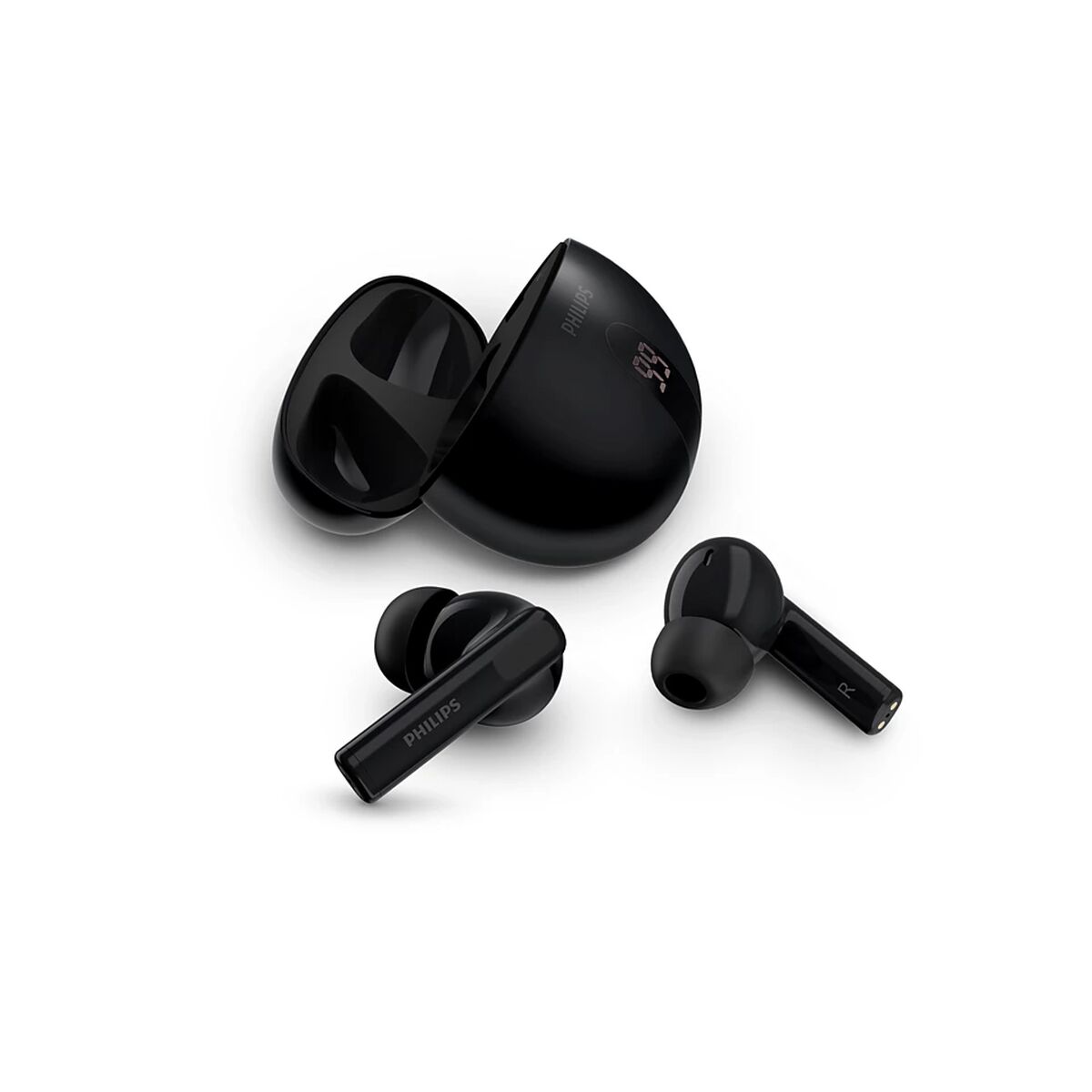 Căști fără fir cu carcasă de încărcare Philips TAT2520BK/00 Negru