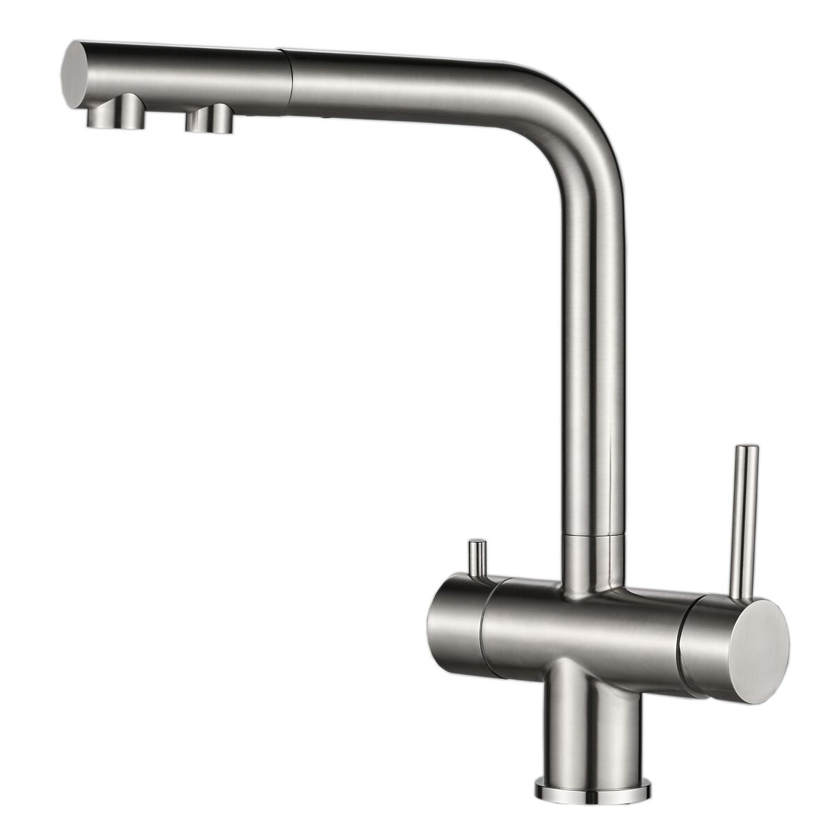Kitchen Tap Osmofilter RO5105 Negru mat Oțel inoxidabil În formă de C