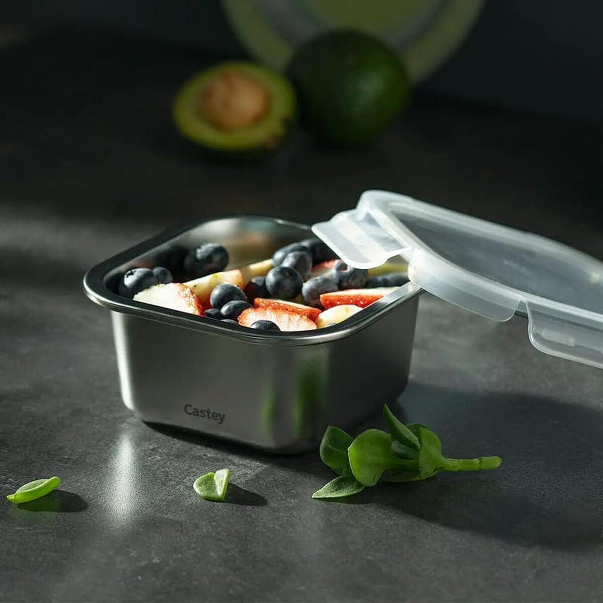 Cutie pentru Prânz Castey C-C600 Argintiu Oțel inoxidabil 600 ml