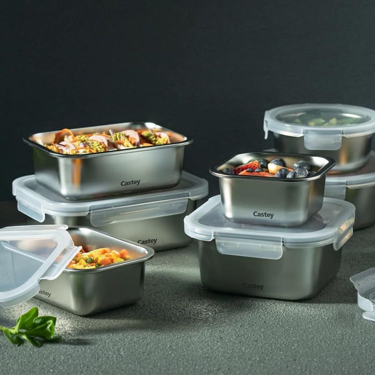 Cutie pentru Prânz Castey C-C600 Argintiu Oțel inoxidabil 600 ml