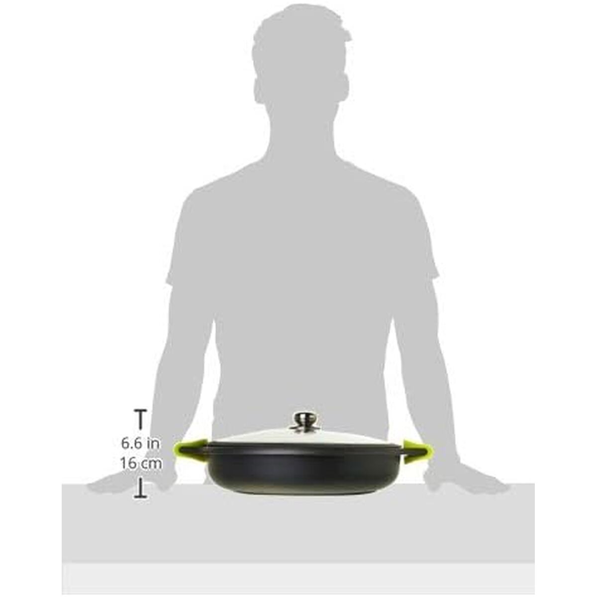 Caserolă Fundix F3-IR36 Verde Ø 36 cm 9,5 L