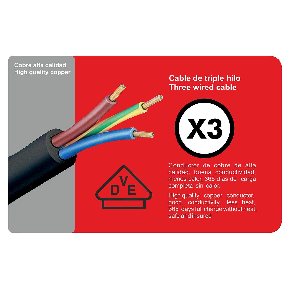 Placă de Circuit 3 Prize Schuko cu Întrerupător Silver Electronics 9643 Negru