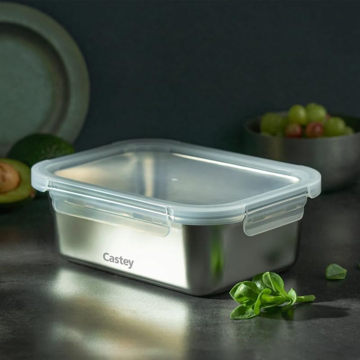 Cutie pentru Prânz Castey C-A1780 Argintiu Oțel inoxidabil 1,8 L