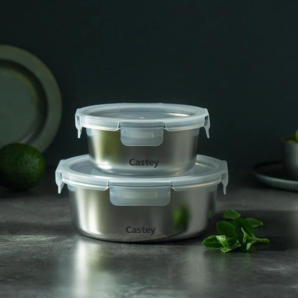 Cutie pentru Prânz Castey C-B650 Argintiu Oțel inoxidabil Compact 650 ml