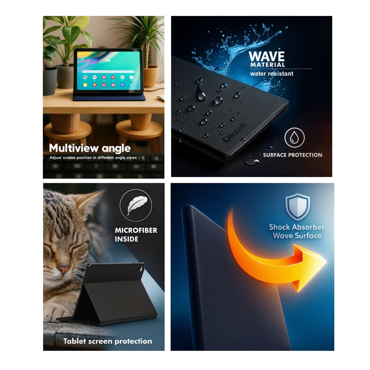 Husă pentru Tabletă Silver HT 11201174019 Negru