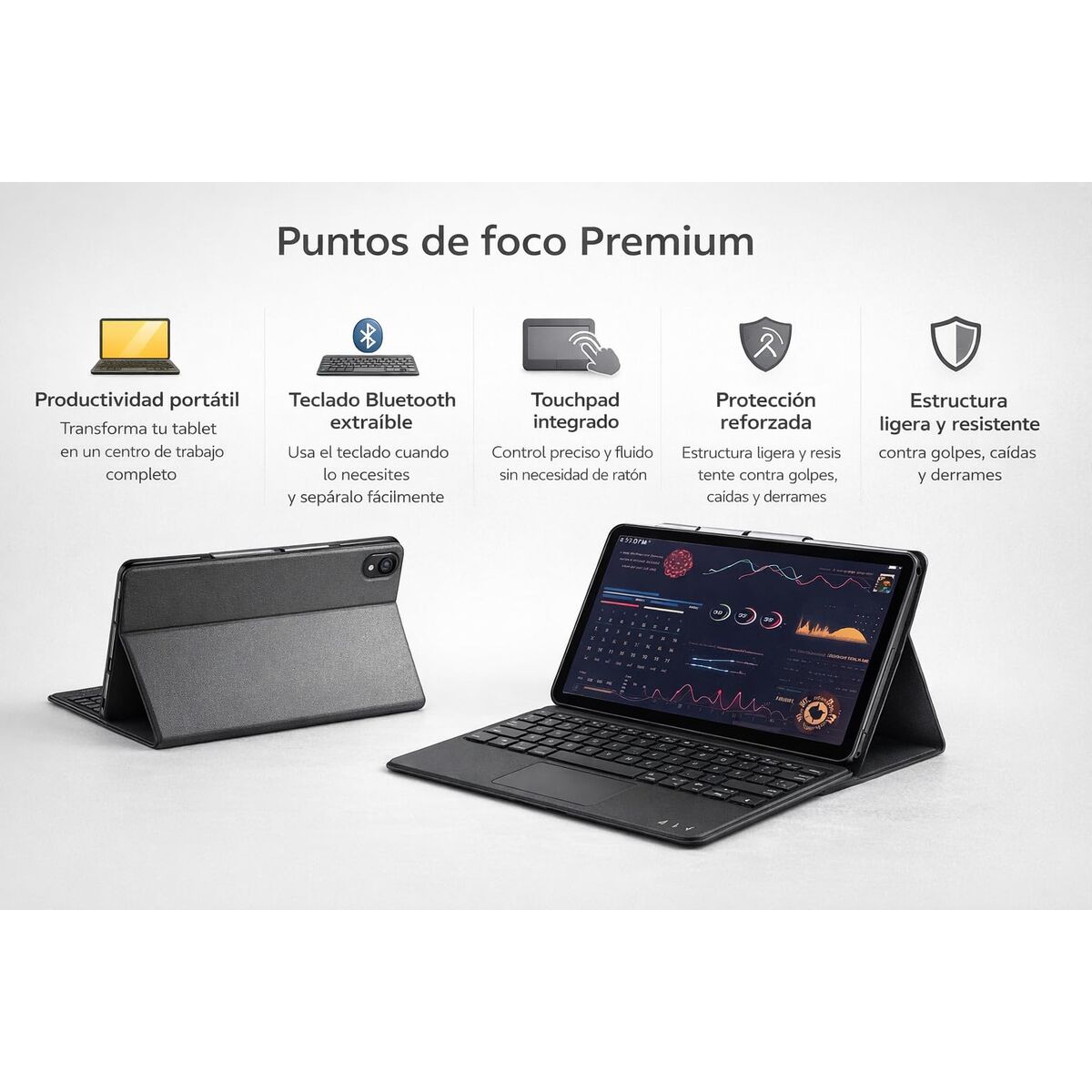 Husă pentru Tabletă Silver HT 11201174019 Negru