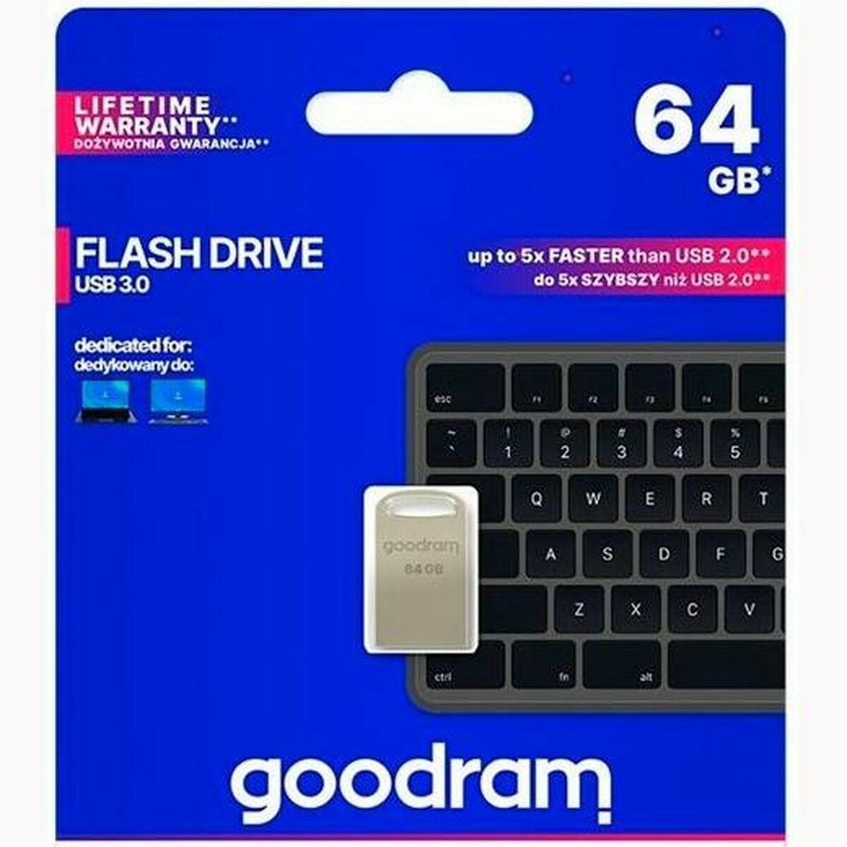 Memorie USB GoodRam UPO3 Gri Argintiu 64 GB