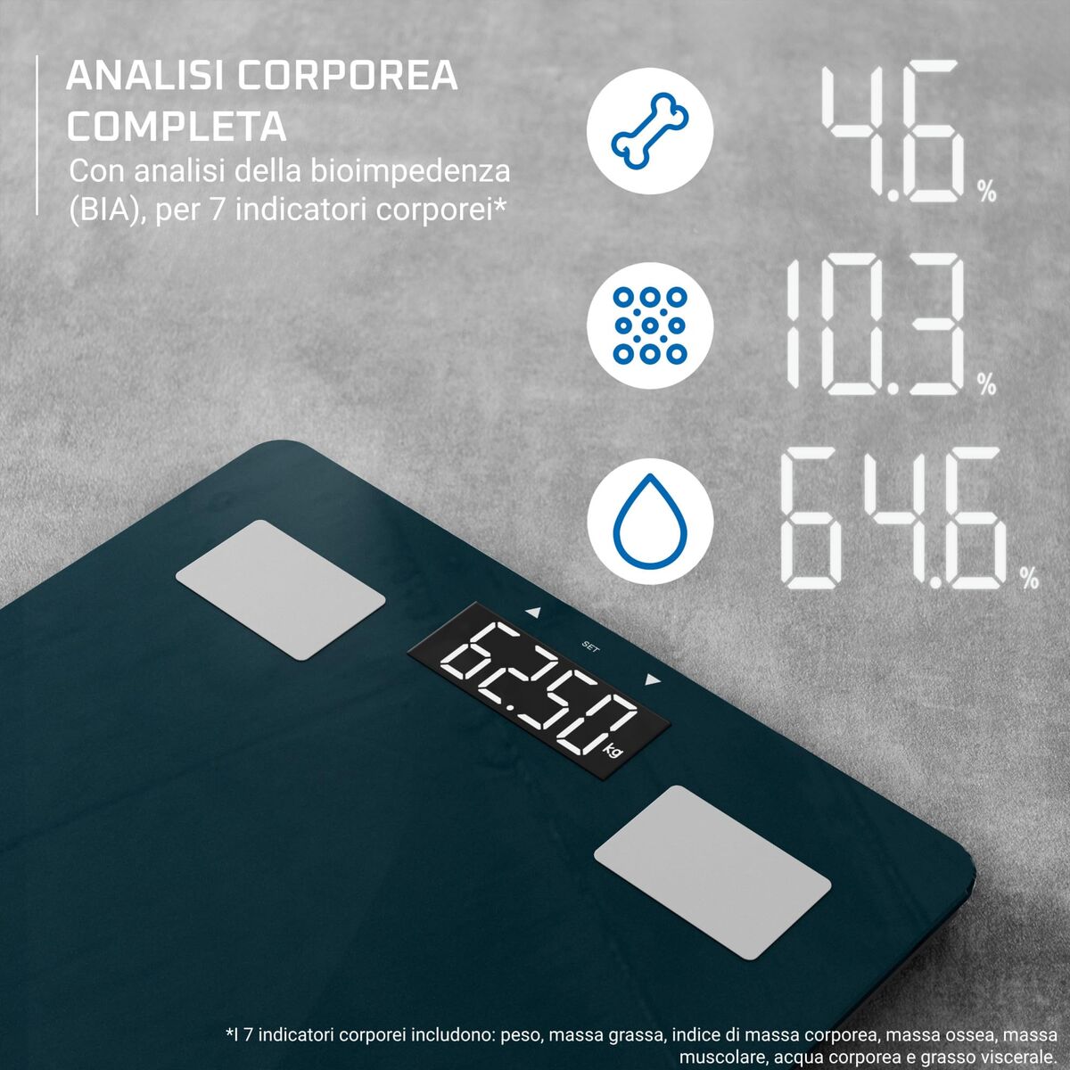 Cântar Digital de Baie Rowenta BR2600 Albastru 180 kg