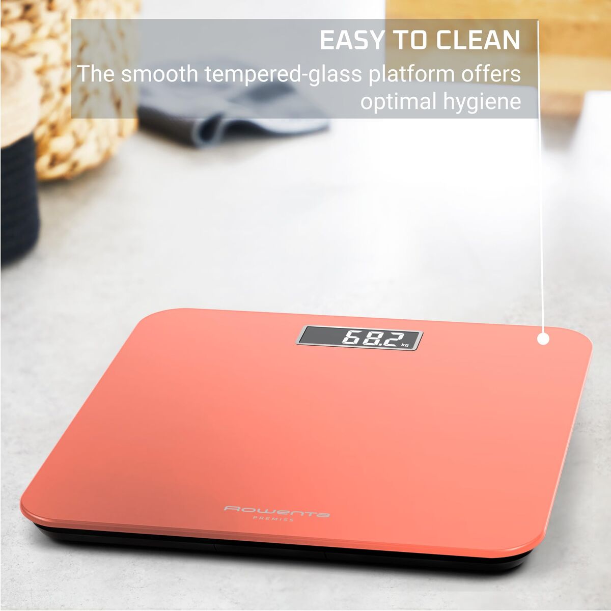 Cântar Digital de Baie Rowenta BS1803 Coral 160 kg