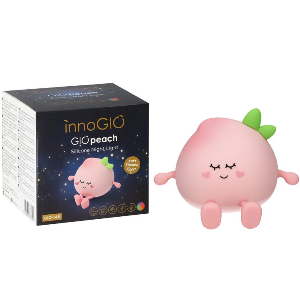 Lumină de noapte Innogio GIOPEACH 148 Roz Silicon ABS