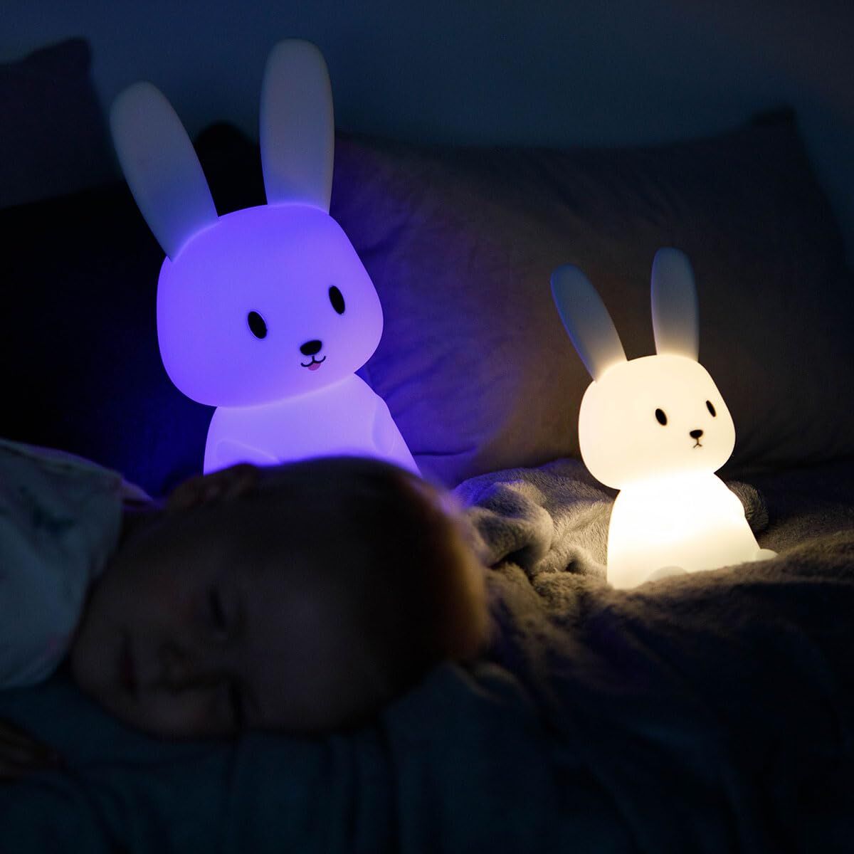 Lumină de noapte Innogio GIORABBIT 136 MIDI Alb Silicon