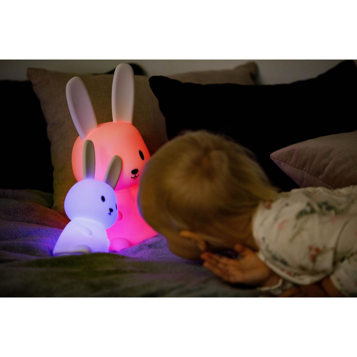 Lumină de noapte Innogio GIORABBIT 136 MIDI Alb Silicon