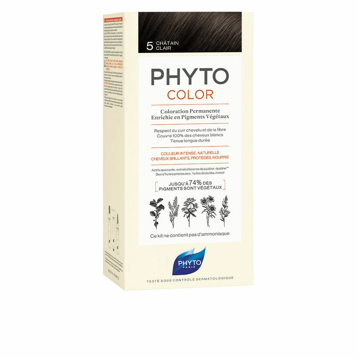 Colorare Permanentă Phyto Paris Phytocolor 5-castaño claro Nº 5-Castano Claro