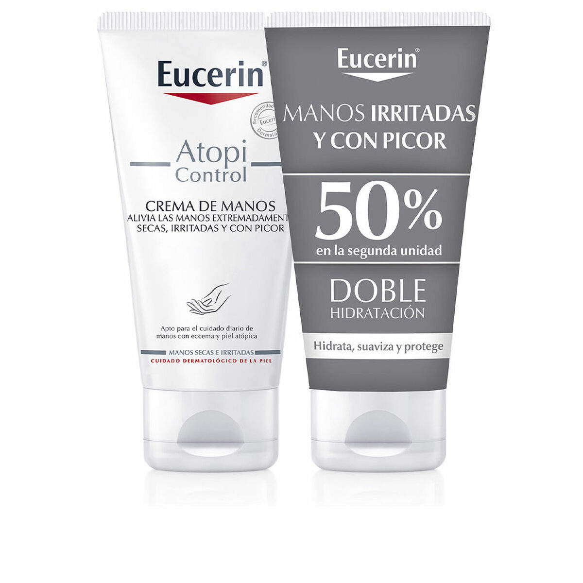 Cremă de Mâini Eucerin Atopicontrol Crema De Manos Lote 75 ml 2 Unități