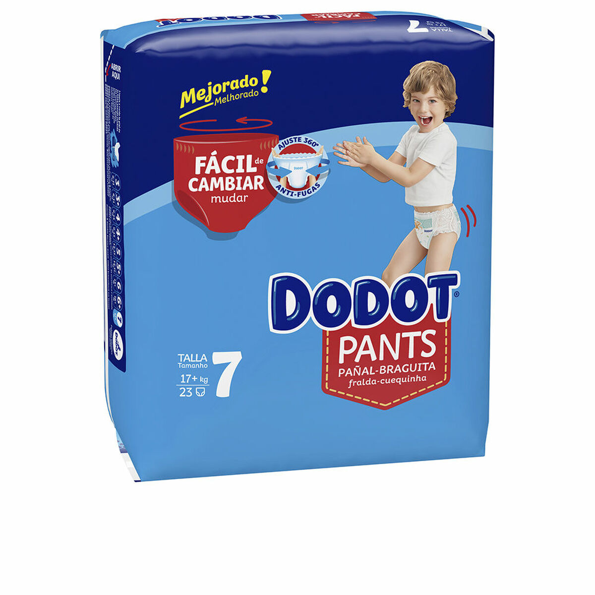 Servețele pentru copii Dodot Pants Mărimea 7 17 kg (23 Unități)