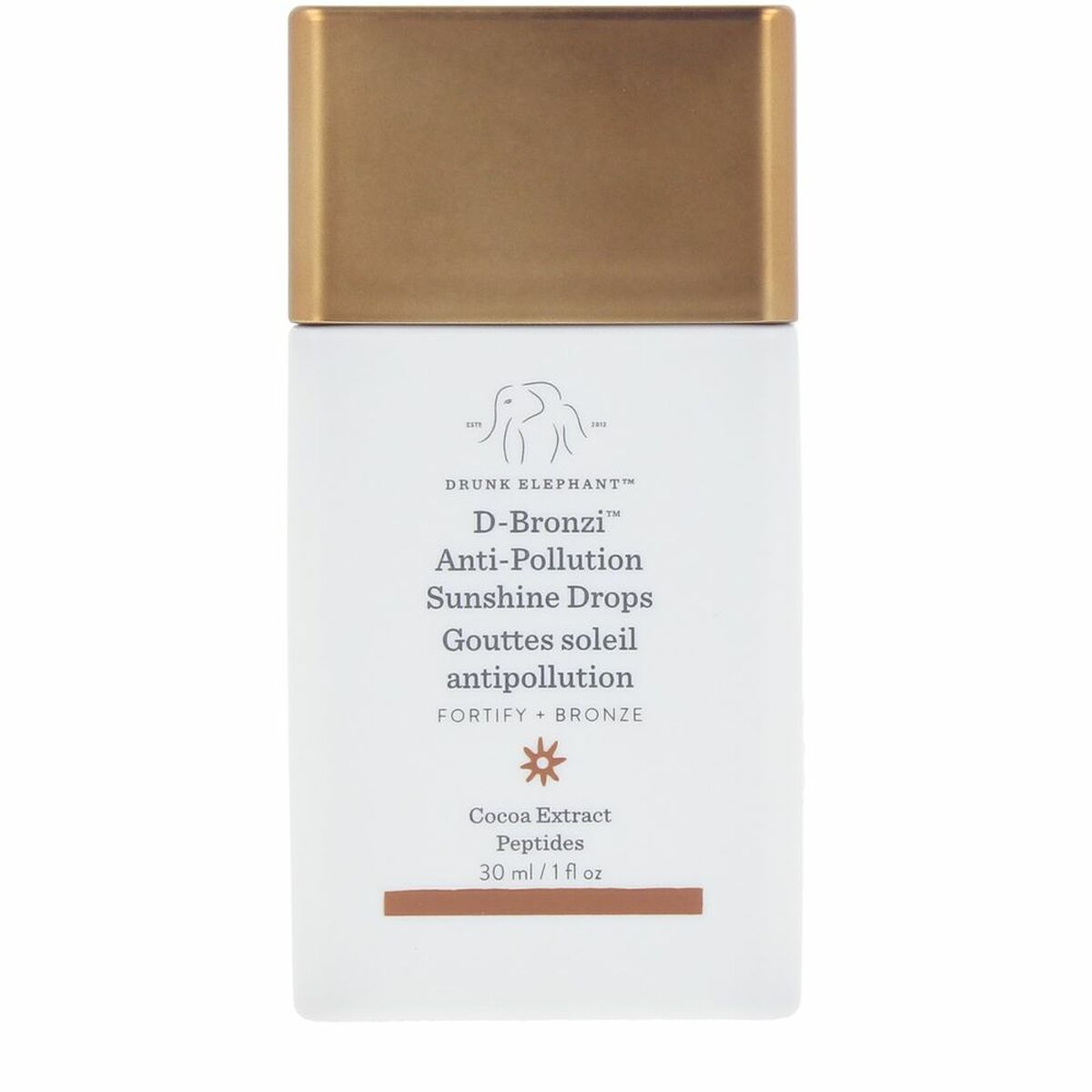 Autobronzant de Față Drunk Elephant D-BRONZI ANTI-POLLUTION 30 ml