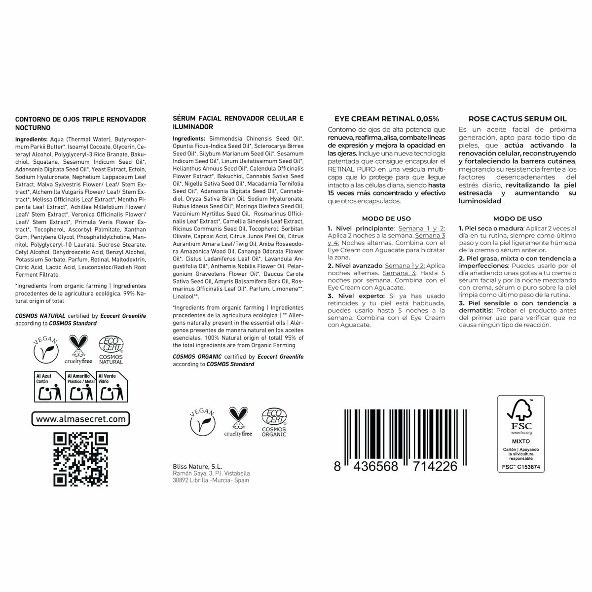 Set de Frumusețe Alma Secret FACIAL ALMA SECRET 30 ml 2 Piese