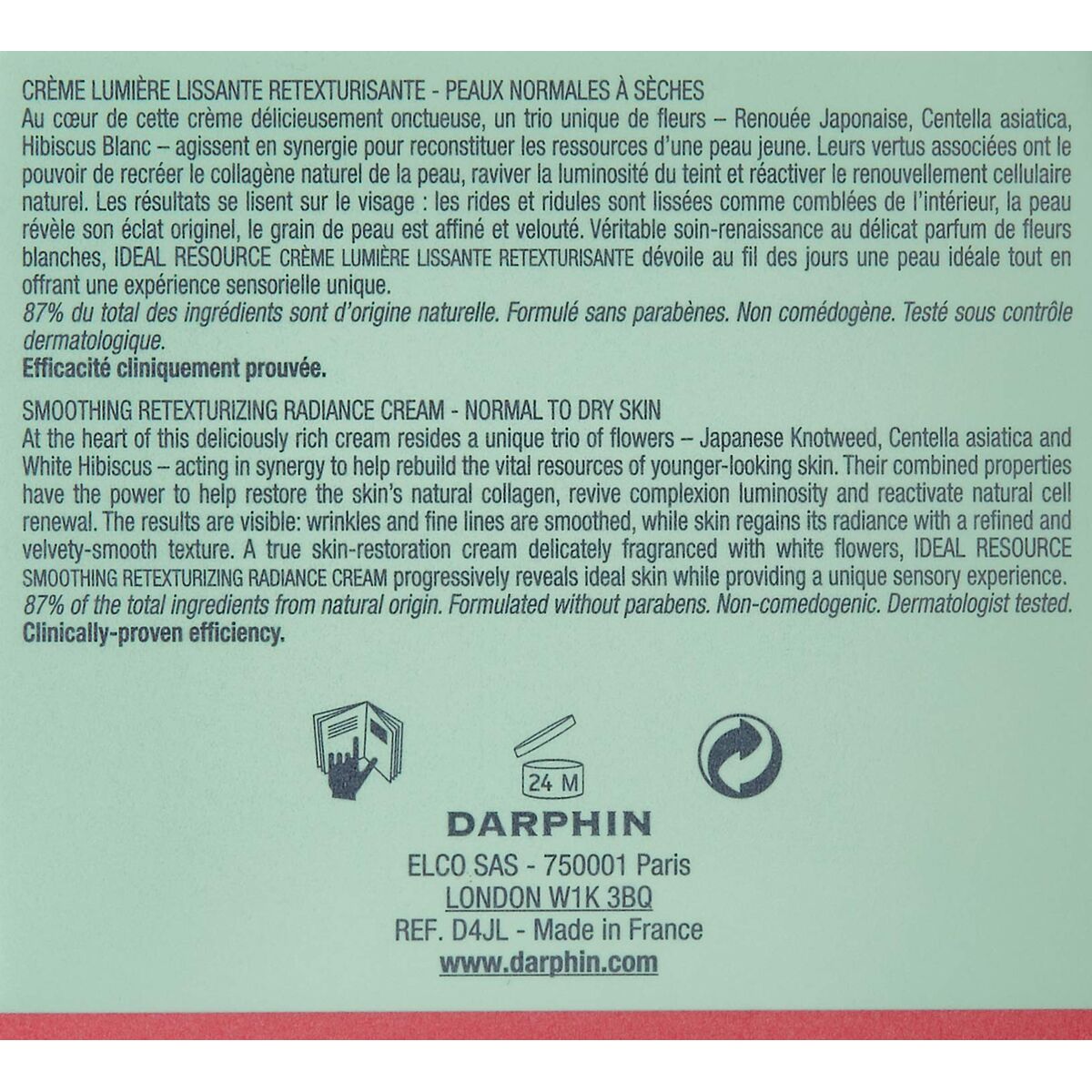 Cremă Antirid Regenerantă Darphin Ideal Resource 50 ml