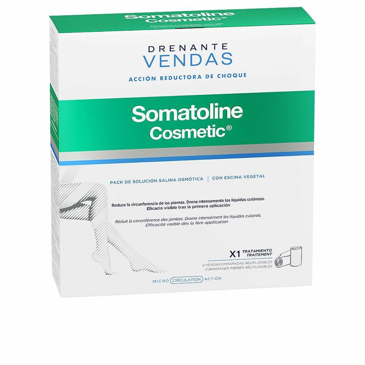 Bandaje Somatoline Drenante Kit Completo Reductor Cu efect de drenare (1 Unități) (2 uds)