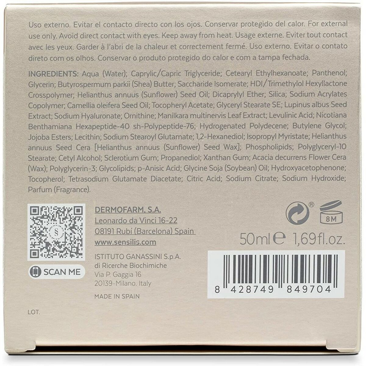 Cremă de Zi Sensilis Eternalist 50 ml