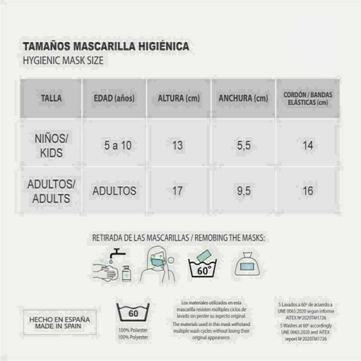 Mască igienică de pânză reutilizabilă DC Super Hero Girls Infantil Negru