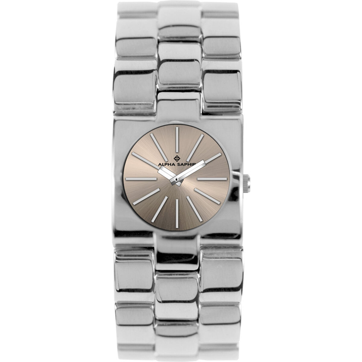 Ceas Unisex Alpha Saphir 271K Bej Argintiu