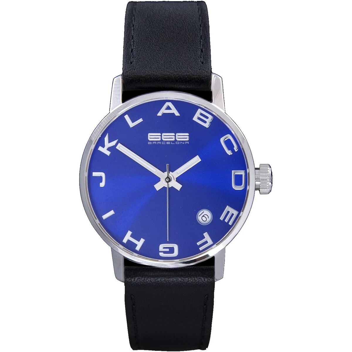 Ceas Unisex 666 Barcelona 666-274 Negru (Ø 35 mm)