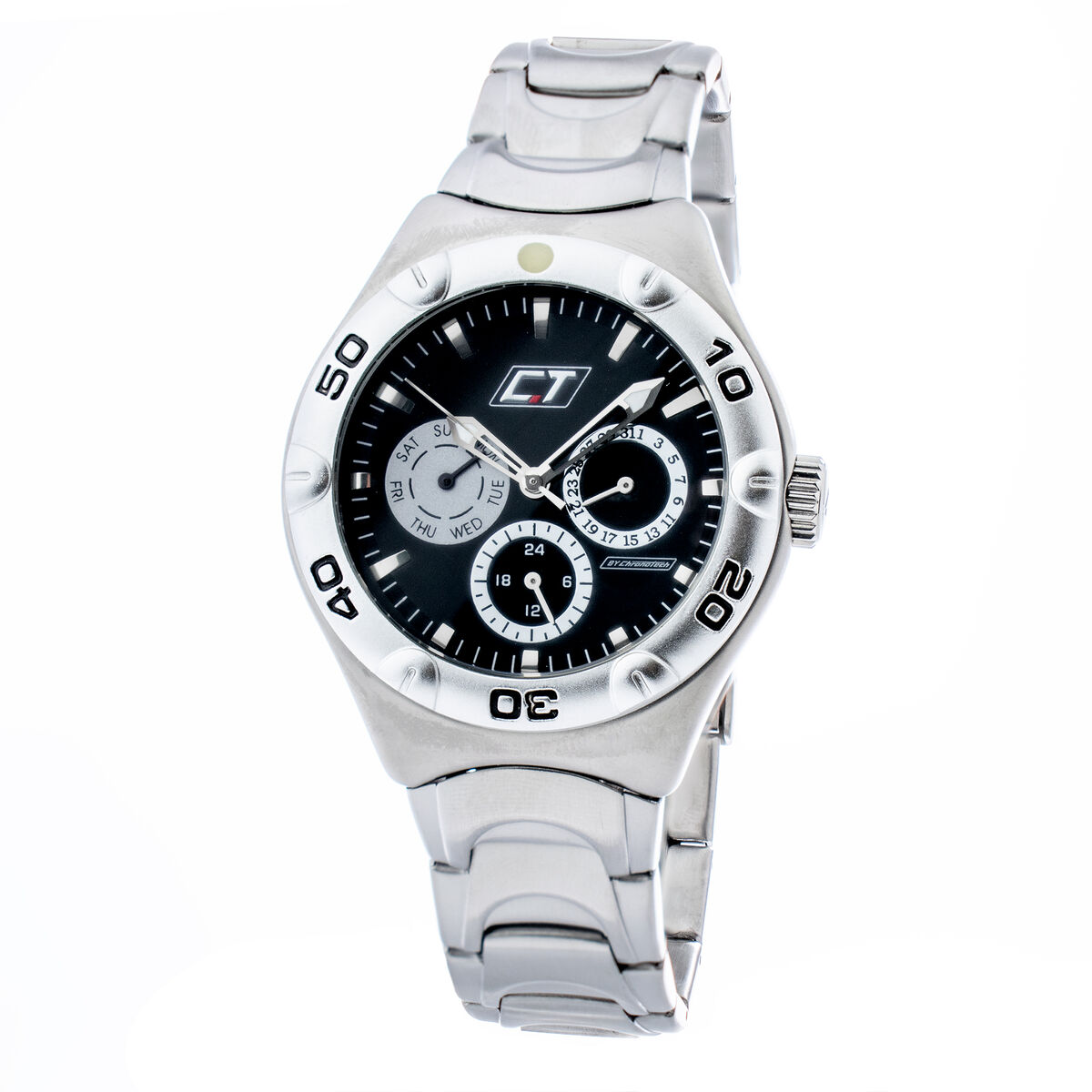 Ceas Unisex Chronotech CC7051M-02M Negru Gri