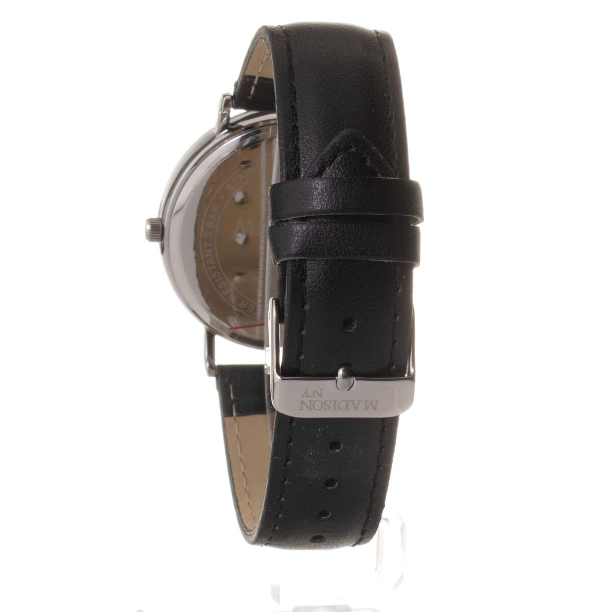 Ceas Unisex Madison L490B-PN Alb Negru (Ø 40 mm)