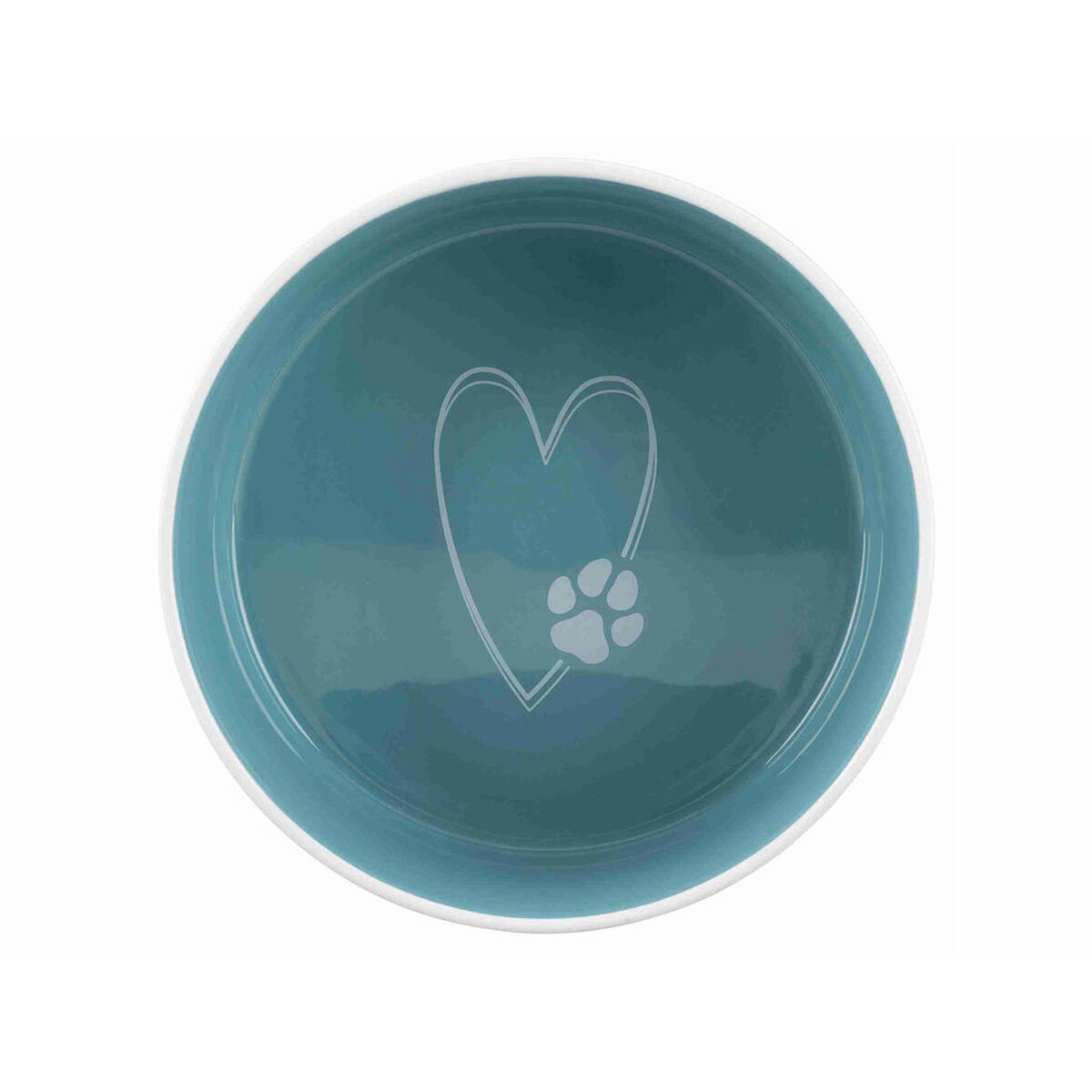 Dispozitiv de hrănire pentru câini Trixie Alb Turquoise 1,4 L