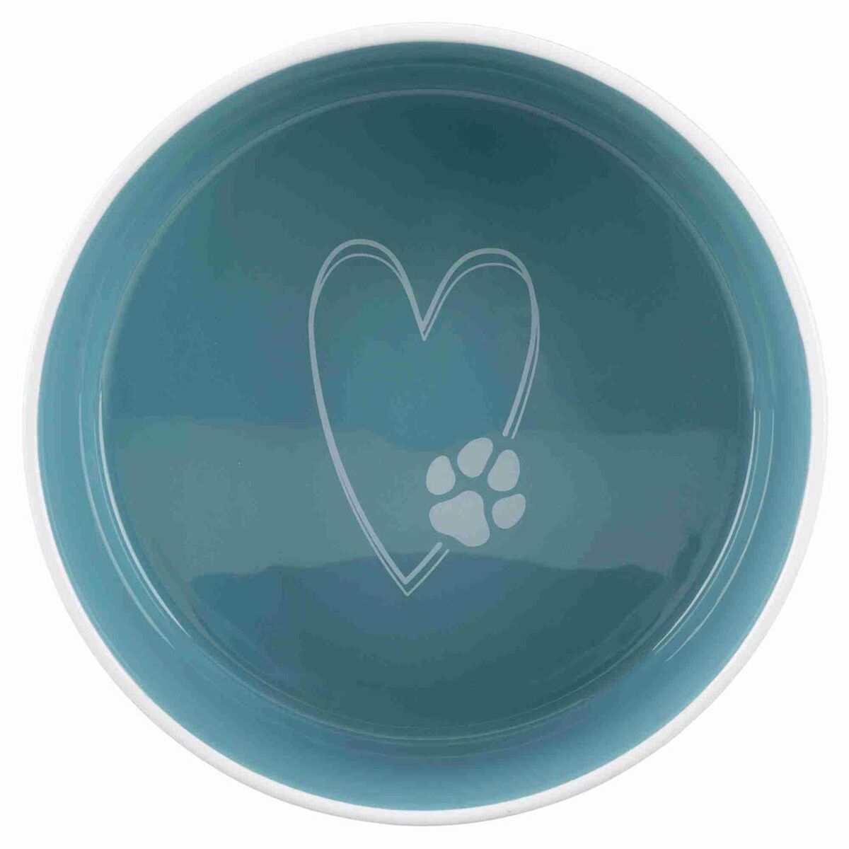 Dispozitiv de hrănire pentru câini Trixie Alb Turquoise 1,4 L