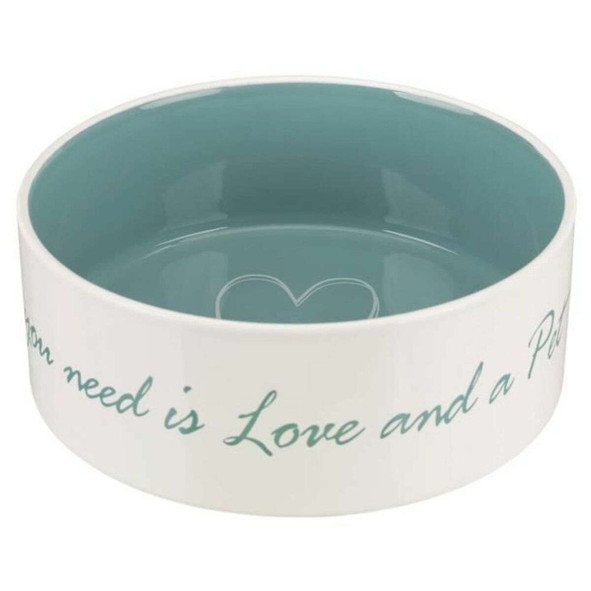 Dispozitiv de hrănire pentru câini Trixie Alb Turquoise 1,4 L