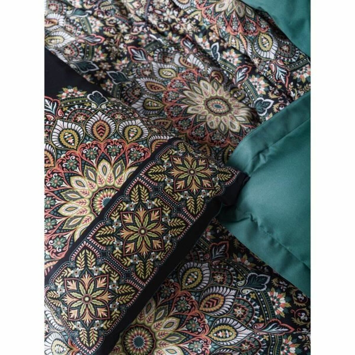 Set husă de pătură Multicolor 220 x 240 cm