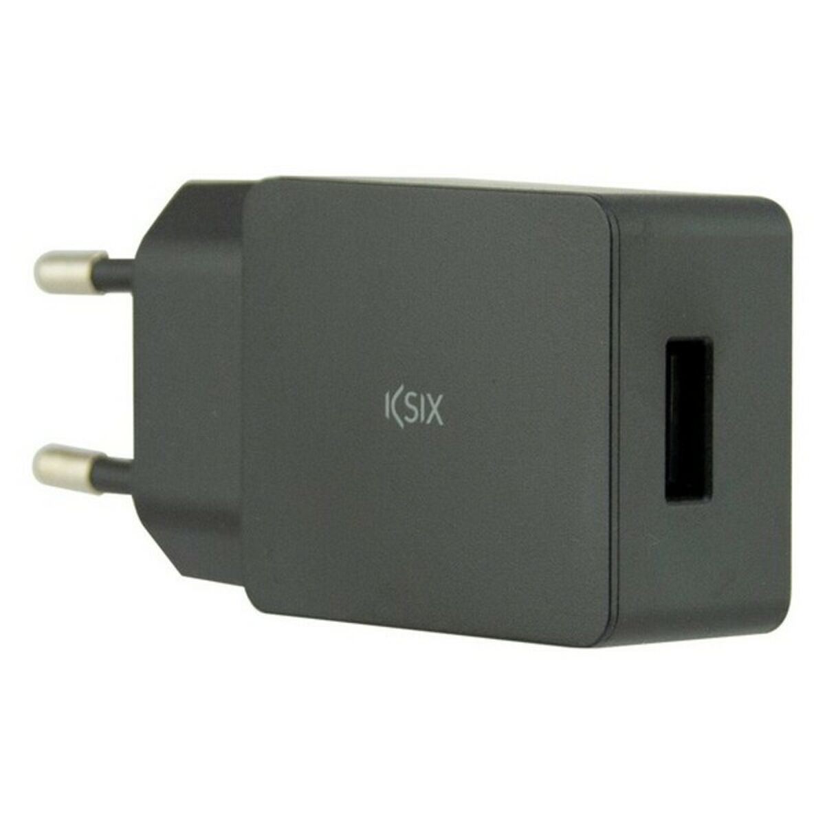 Încărcător de Perete + Cablu USB A la USB C KSIX USB Negru