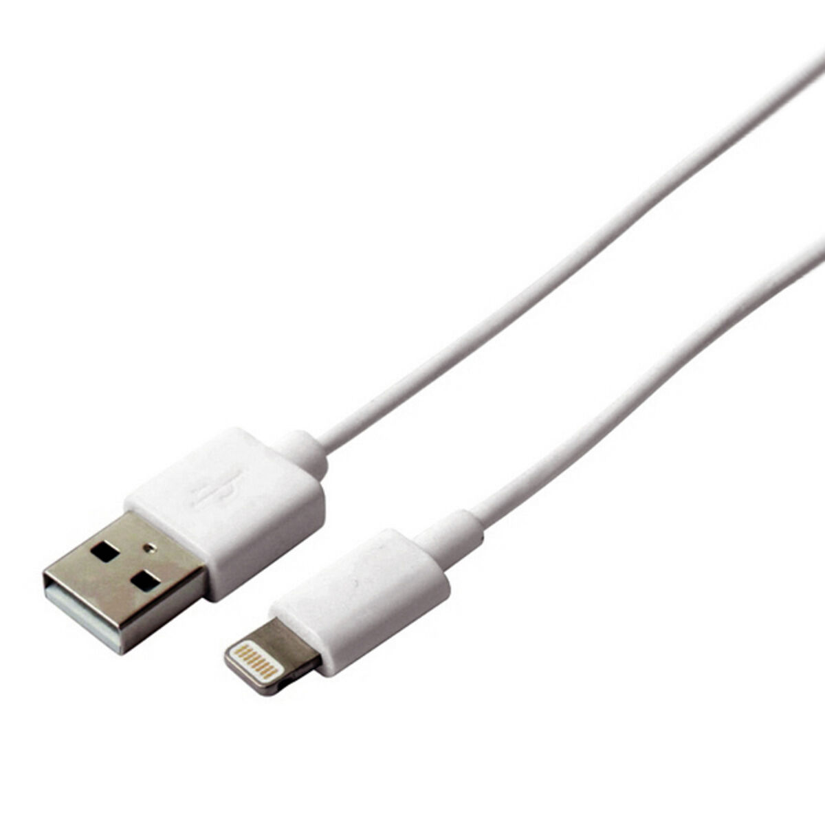 Cablu USB la Lightning KSIX Apple-compatible Alb