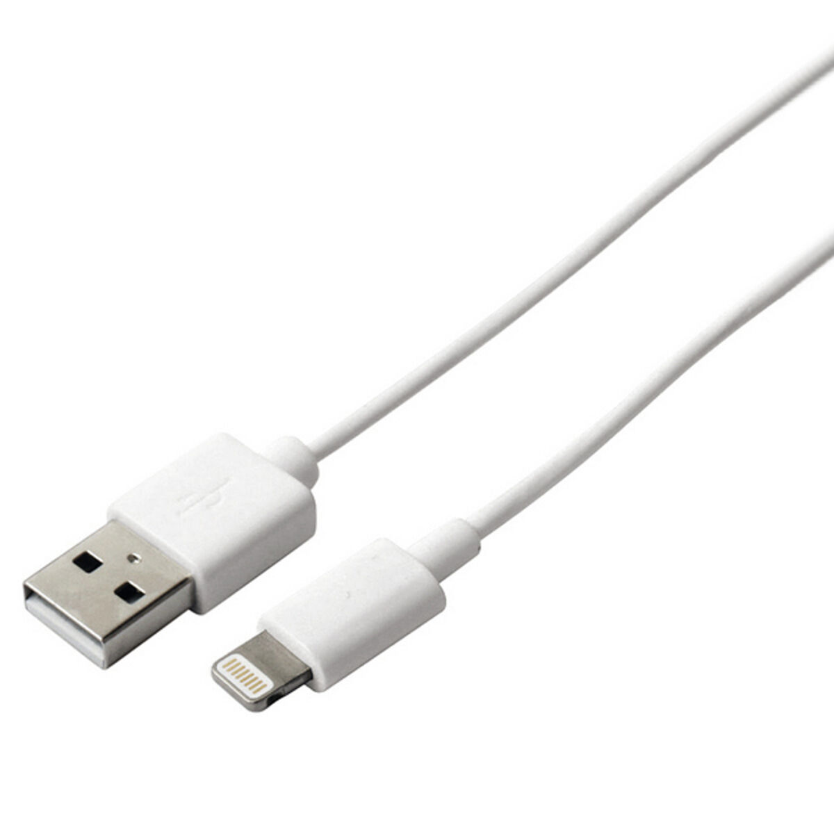 Cablu USB la Lightning KSIX Apple-compatible Alb