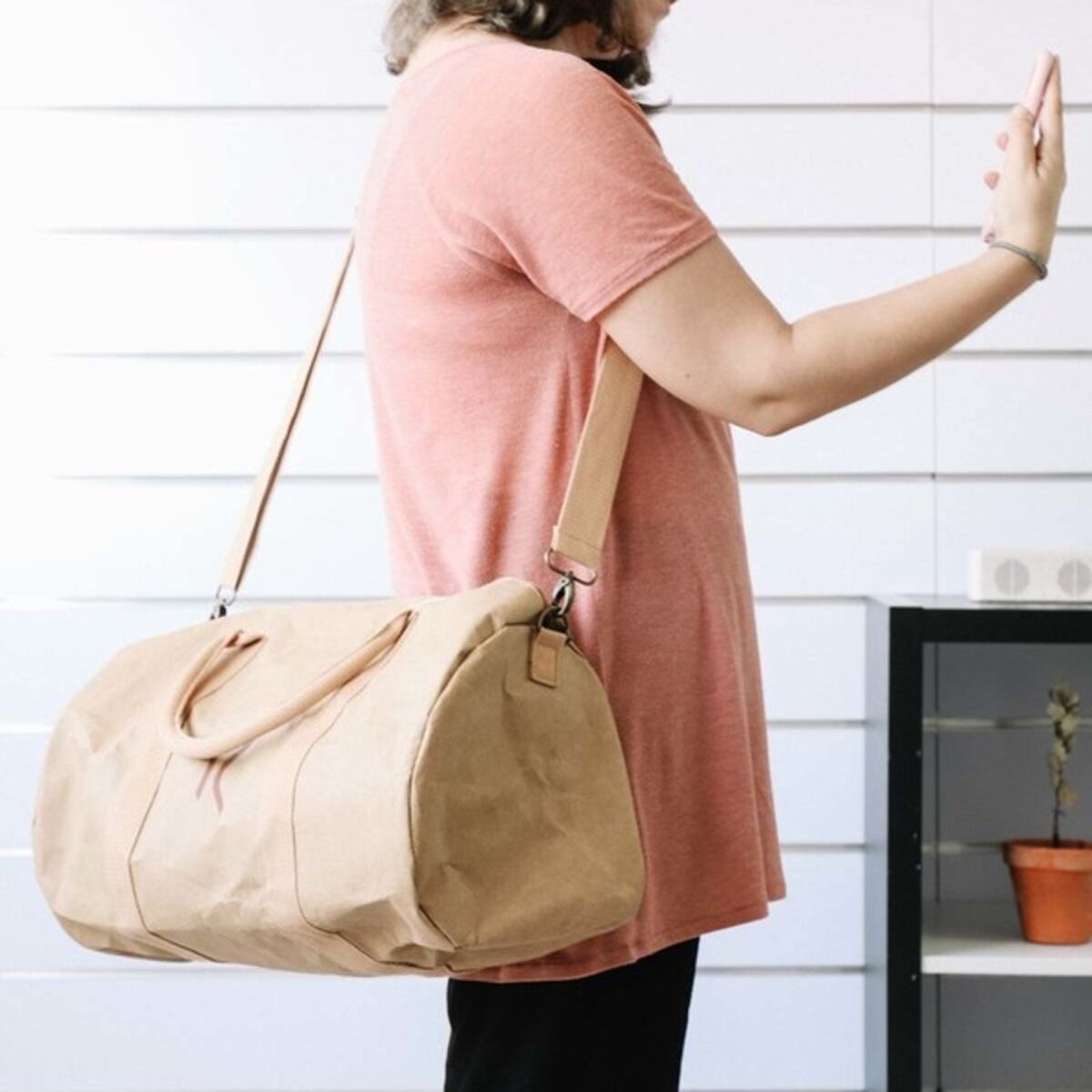 Geantă Pentru Sport KSIX WeekendBag Maro hârtie kraft Eco-friendly