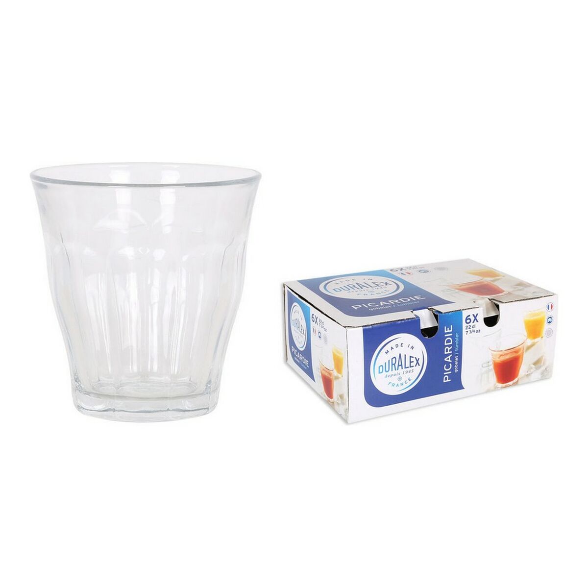 Set de pahare Duralex 1026AB06/6 Transparent Geam 200 ml 6 Piese (6 Unități)