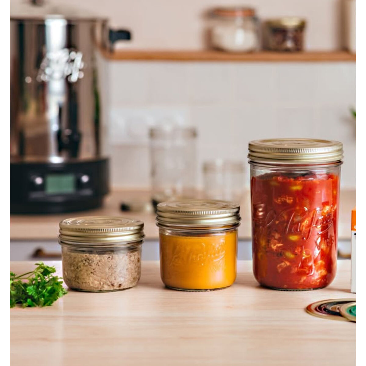 Borcan Le Parfait Wiss Transparent Auriu* 350 ml Ermetic (6 Unități)