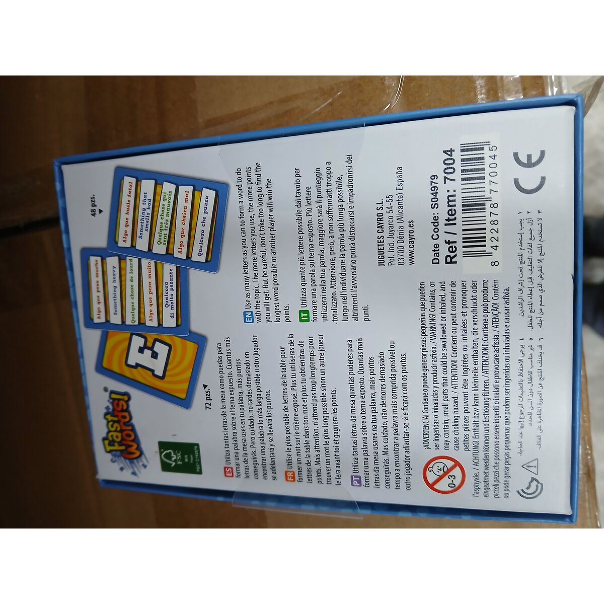 Joc de Masă Fast Words Cayro (ES)