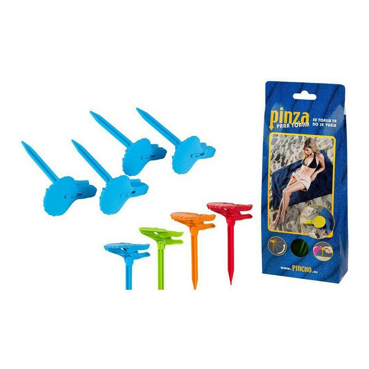 Clește pentru Prosop 53386 Albastru 24 x 16 x 4 cm (24 x 16 x 4 cm)