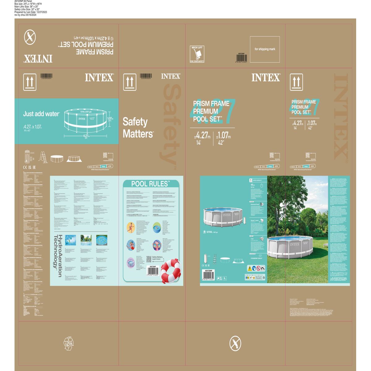 Piscină Detașabilă Intex 26720NP 427 x 107 cm