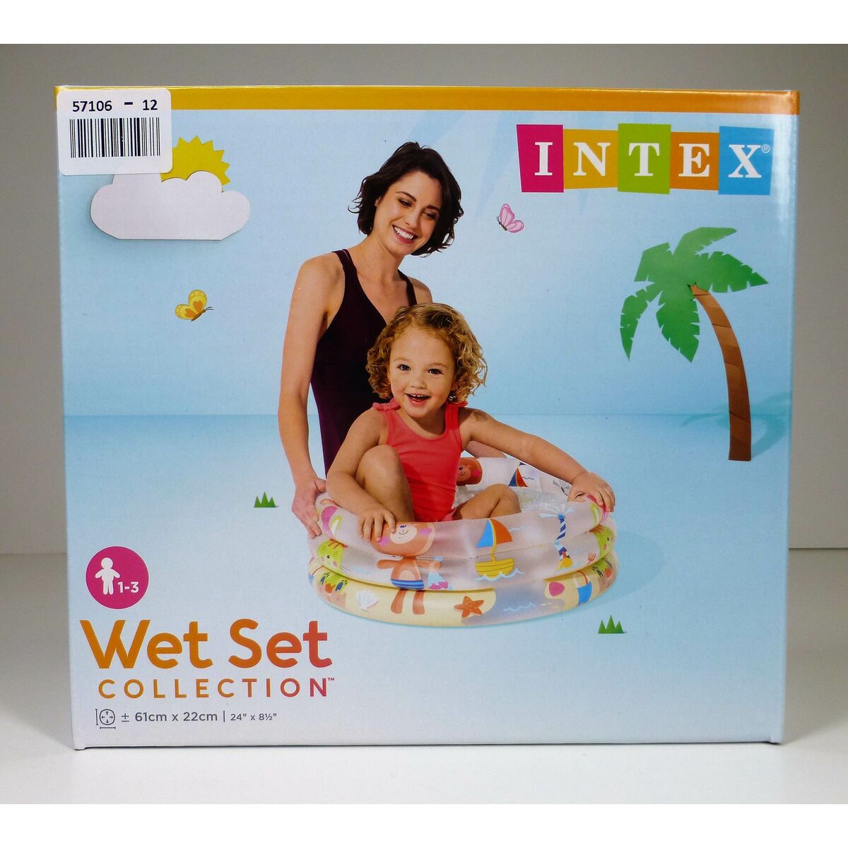 Piscină Gonflabilă Intex 57106EP-OK (61 x 22 cm) animale 100 % PVC 61 x 22 cm