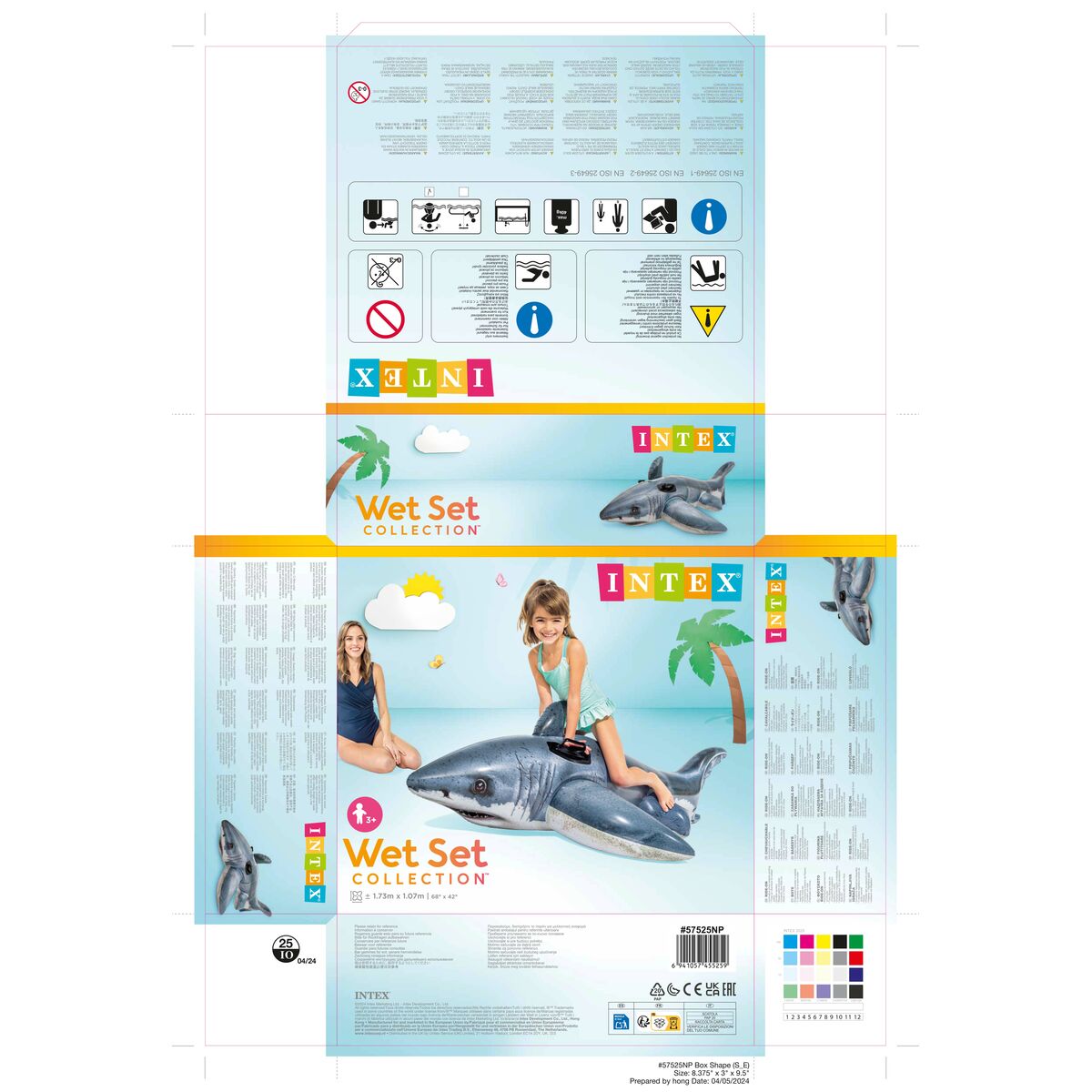 Figurină Gonflabilă pentru Piscină Intex 0774037 (173 x 107 cm)