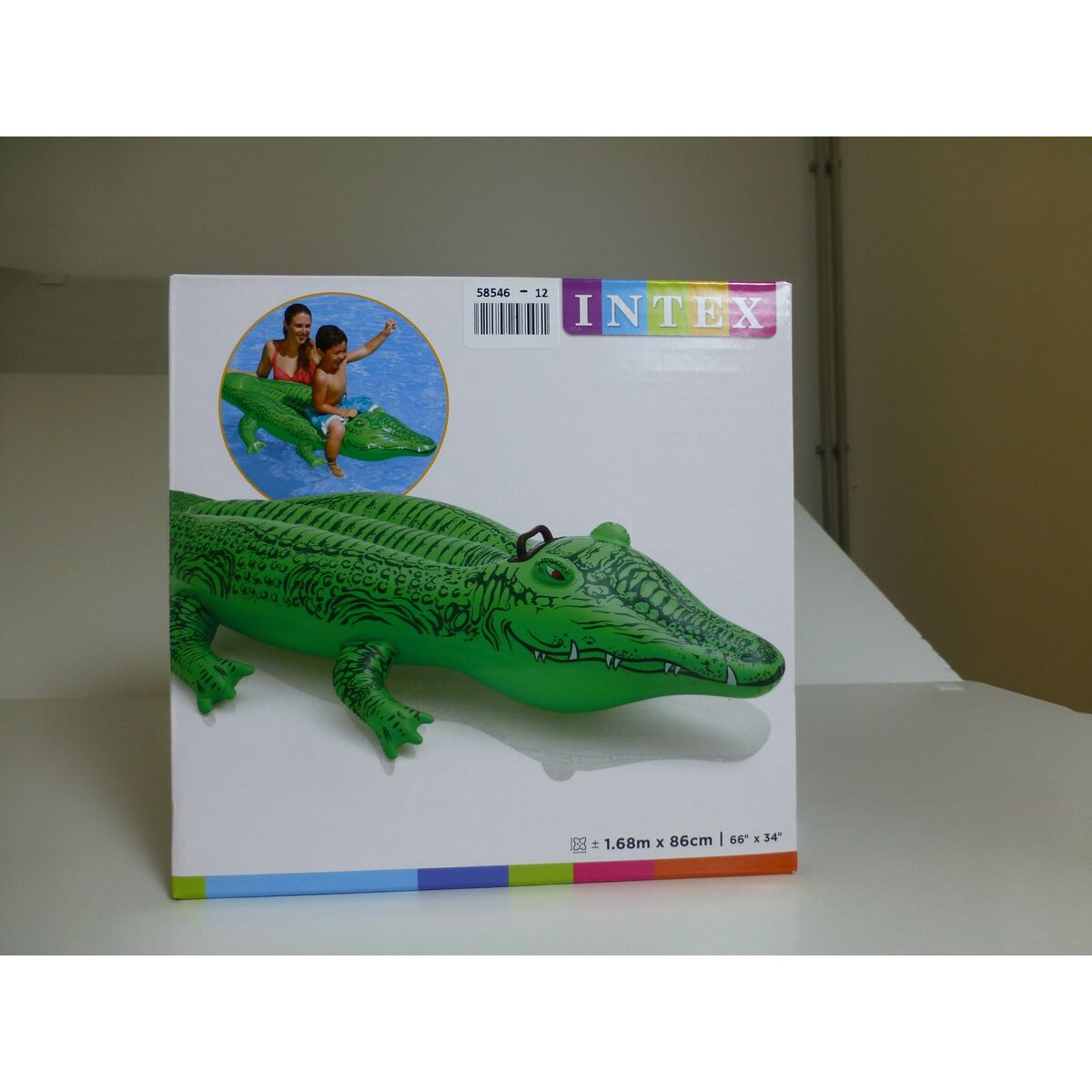 Figurină Gonflabilă pentru Piscină Intex Crocodil (168 X 86 cm)